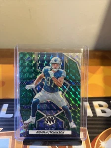 2022 Panini Mosaic Aiden Hutchinson Green Prizm Rookie #320 Detroit Lions RC - Picture 1 of 2