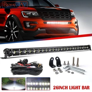 Barra de luz LED delgada de 26" con cableado para Ford Explorer 2016-19 de montaje en parrilla trasera - Imagen 1 de 12