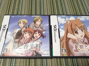Lot 2 Wolf and Spice Wolves and Spices set Nintendo DS NDS Japan version Tested - Picture 1 of 4