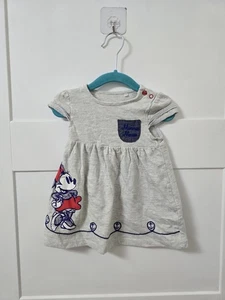 TU. 3-6m. Grey Minnie mouse dress. Excellent condition. - Picture 1 of 3