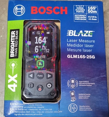 Bosch GLM165-25G 165 ft.  BLAZE Green-Beam Laser Measure - Image 1 of 2
