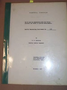 Lycoming Pelton Balancer Control Console Ops Manual - Picture 1 of 1