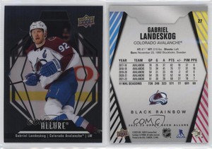2022-23 Upper Deck Allure Black Rainbow Gabriel Landeskog #27