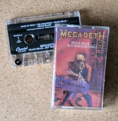 Megadeth Peace Sells...But Who's Buying? Cassette Tape C4-46370 Dolby HX Pro XDR - Image 1 of 4