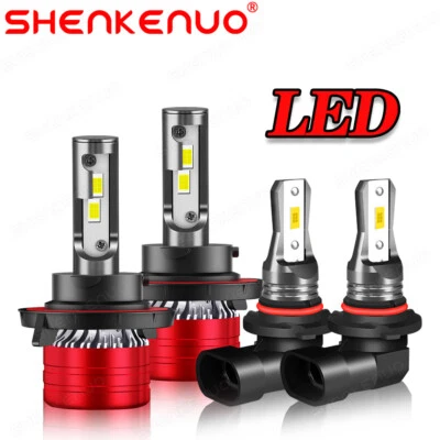 Kit combinado de faros LED CSP altos/bajos + luces antiniebla 6000K para Jeep Compass 2007-2009 Foto 1 de 4