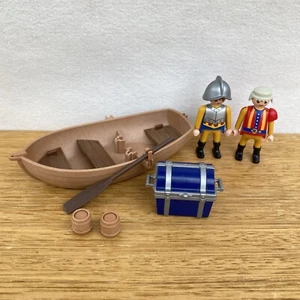 ☘️ Playmobil 4295 Treasure Transporter with Row Boat Set With Figures / People - Picture 1 of 4