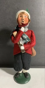 Byers Choice Caroler 1990 Newspaper Boy with Satchel of Newspapers - Picture 1 of 7