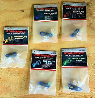 Stryker SR2 Star-Bryte Lighted Radio Knob Kit Volume Squelch Knob Triple LED NEW - Image 1 of 4