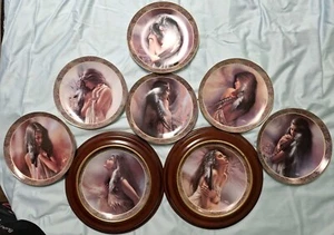 Bradford Exchange Lee Bogle 'Native Beauty ' Plate Set With Frames - Picture 1 of 19