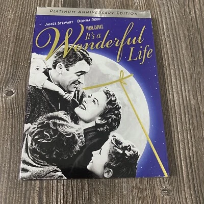 It's a Wonderful Life DVD, 1946 Platinum Anniversary Edition Slipcover Color B&w - Image 1 of 4