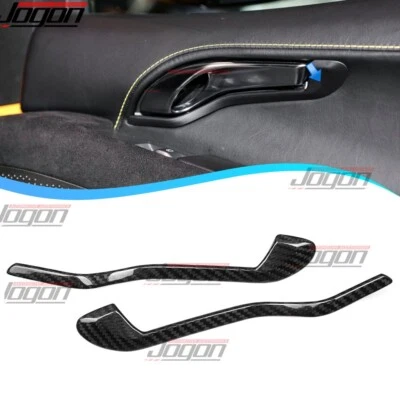 Carbono real para Lotus Emira GT4 V6 2023+ cubiertas de manija de puerta interior decoración inferior Foto 1 de 4
