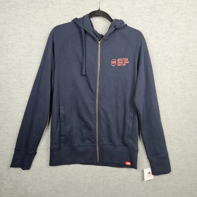 Sportiqe Men’s Navy Full Zip Samuel Adams Stanford Sweatshirt Hoodie Size S - Image 1 of 4