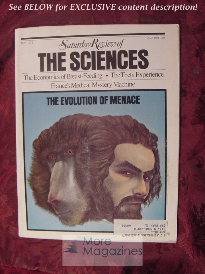Saturday Review Science May 1973 R. D. GUTHRIE ALAN BERG BRUCE WALLACE - Image 1 of 1