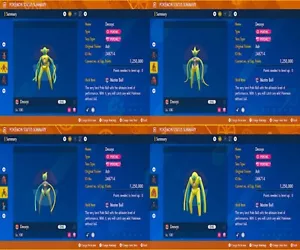 x4 DEOXYS TODAS LAS FORMAS NORMAL DE DEFENSA DE ATAQUE VELOCIDAD 6IV BRILLANTE LISTO VIOLETA ESCARLATA - Imagen 1 de 5
