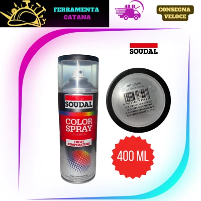 VERNICE SPRAY ALTE TEMPERATURE BOMBOLETTA FRENI PINZE AUTO MOTO STUFE 400 ML - Immagine 1 di 2