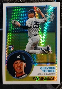 2018 Topps RC #147 Gleyber Torres '83 Silver Pack Chrome Baseball Card - Picture 1 of 2