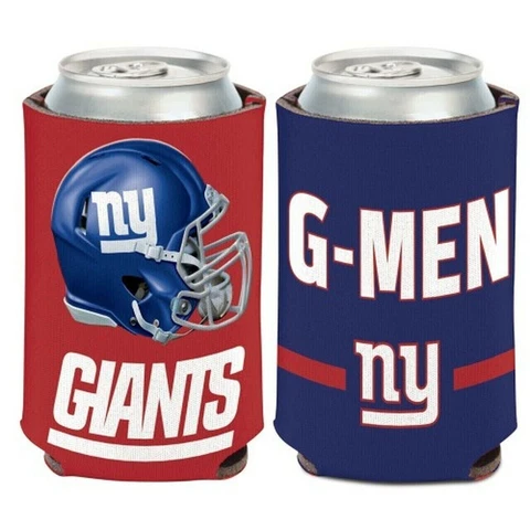 New York Giants Slogan Design NFL Can Cooler " G-MEN " Cover