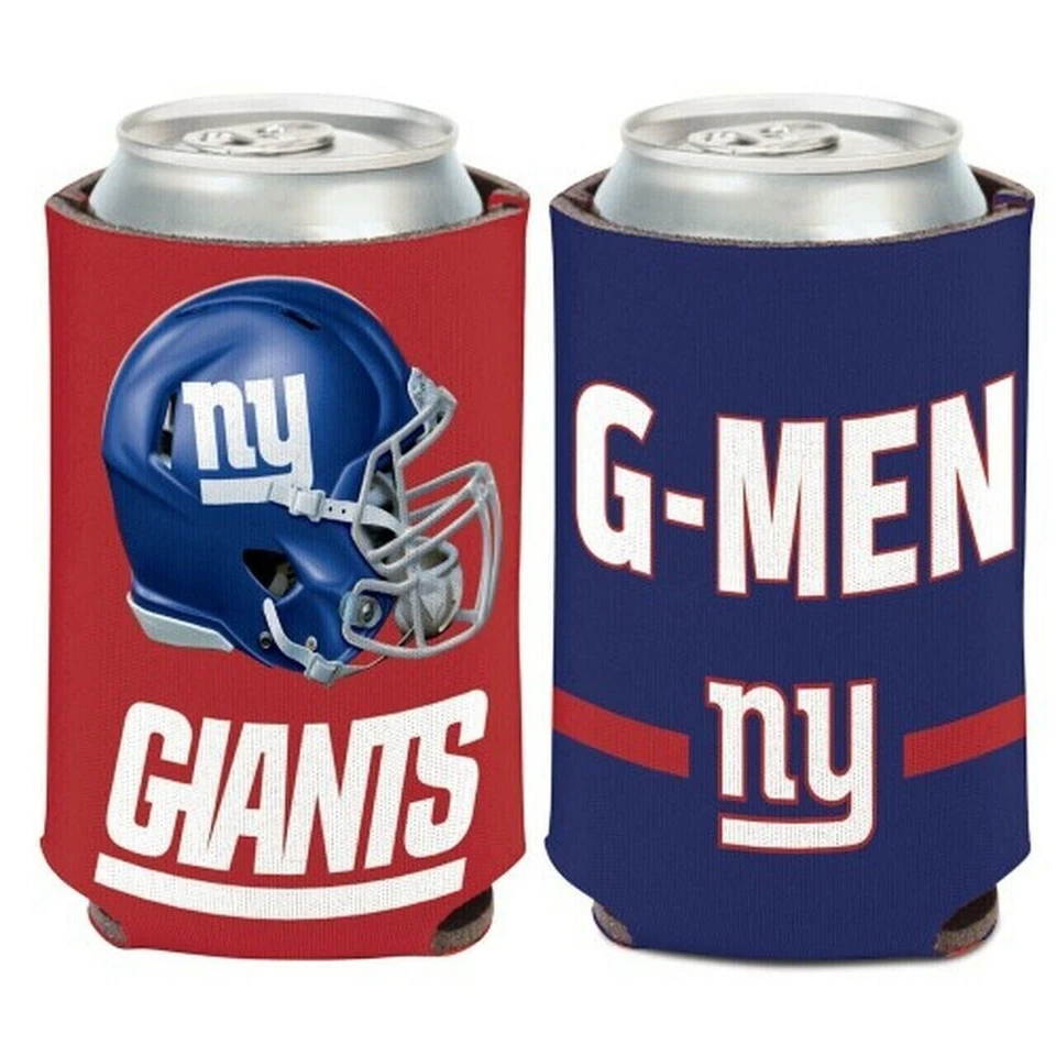 Eslogan de los New York Giants NFL lata enfriador diseño de dos caras G-MEN Foto 1 de 1