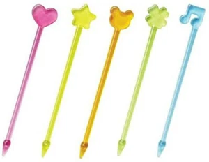 Essenspicken 50 Stck. für Bento Box Herz Blume Tier Stern Musiknote 4805 - Bild 1 von 2