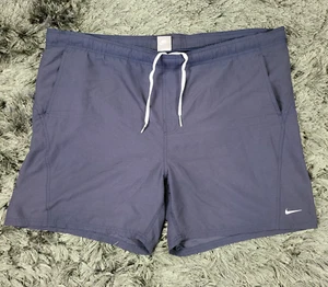 Costume da bagno Nike uomo XL 44 X 5 blu foderato in rete tasche coulisse - Foto 1 di 19