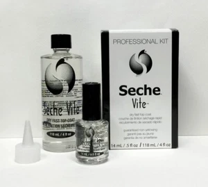 Seche Vite Dry Fast Top Coat Professional Refill Kit 4oz (PACK OF 3) - Picture 1 of 1