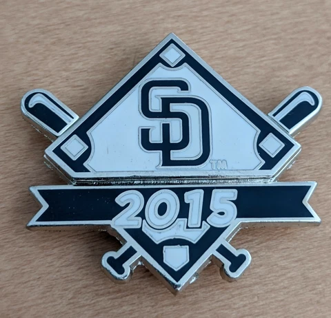 San Diego Padres 2015 Magnet Employee Opening Day Pin Cover