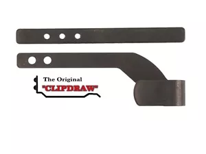 REVOLVER UNIVERSALE CLIPDRAW Fondina Pantaloni Cintura Clip Nascondi Trasporto Nero #RV-B - Foto 1 di 6