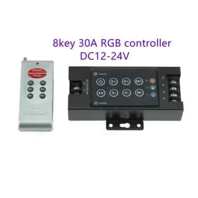 8Keys LED RF RGB Remote Controler for RGB SMD 3528 5050 LED Strip LED Lights 30A - Image 1 of 4