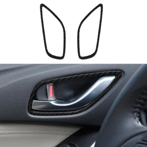 Carbon Fiber Front Door Handle Inner Frame Trim For Mazda 6 Automatic 2014-2015 - Picture 1 of 19