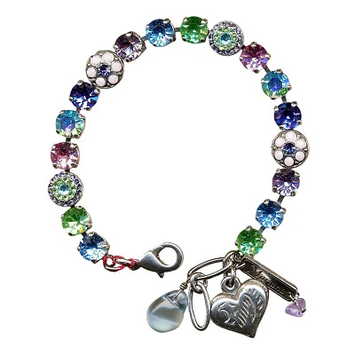 Pulsera Mariana Glamuroso Peridoto, Aguamarina, Tanzanita, Teniente Rosa y Rosa Op... Foto 1 de 3