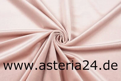 Möbelstoff Weicher Samt Velvet Velours Bezugsstoff Polsterstoff Deko Hellrosa   - Bild 1 von 2