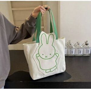 Miffy Tote Bag Shopping Large Storage Capacity School Rabbit TikTok Trending