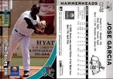 Jose Garcia 2006 Grandstand Jupiter Hammerheads #8 Card *AutographDen*