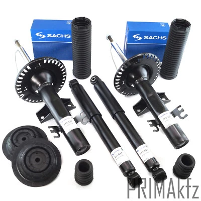 4x SACHS Stoßdämpfer Satz + Domlager Staubmanschette vorne hinten für VW T5 T6  - Bild 1 von 4