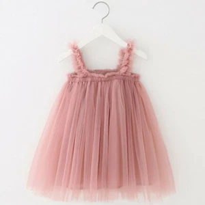 Toddler Children Kids Baby Girls Princess Dresses Strap Tulle Tutu Dress Clothes - Picture 1 of 9