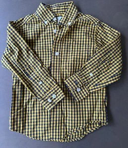 Class Club Gold Label shir boy's 2/3 yellow plaid Long Sleeve button down Shirt - Picture 1 of 8