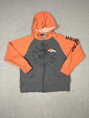 Chaqueta Denver Broncos Juvenil XL Gris NFL Cremallera Completa Sudadera con Capucha NFL Fan Wear Foto 1 de 4