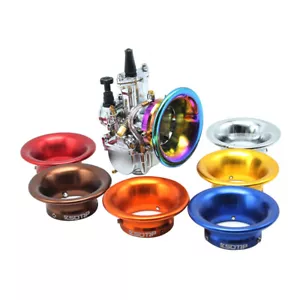 Motorcycle Carburetor 50mm Air Filter Cups Horn Cup Funnel Velocity Stacks - Picture 1 of 11