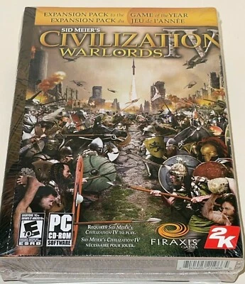 Sid Meier's Civilization Warlords PC Expansion Pack Brand CIB NIB Medium Box NEW - Image 1 of 4