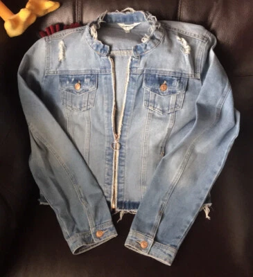 Ci Sono  Womens Jean jacket DJK312 media wash size XL Junior Size - Image 1 of 4