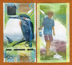 Thomas De La Rue, TDLR test, advertising note, 50 Kingfisher, UNC - Picture 1 of 2
