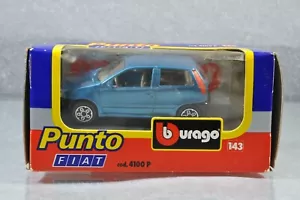 BC308 Burago #4100P 1:43 Fiat Punto - bleu met. A+/b - Foto 1 di 5