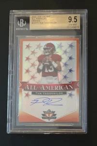 2020 Leaf Valiant Tua Tagovailoa All American BGS 9.5 AUTO 10 #02/50 AA-TT1 - Picture 1 of 2
