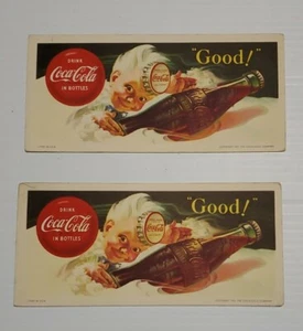 1953 Drink Coca-Cola In Bottles Boy Blotter Litho In USA    - Bild 1 von 4