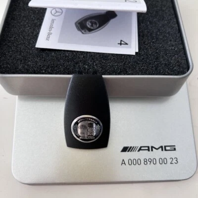 MARKLOUS AMG Abdeckung für Schlüssel Batteriefach Abzeichen AMG Logo Mercedes-Benz Emblem