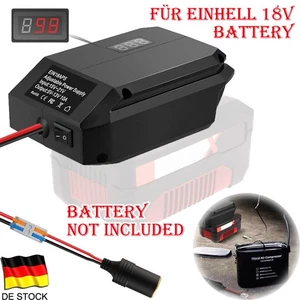DC 18 auf 12V Step-Down Spannungswandler Zigarettenanzünder für Einhell 18V Akku - Bild 1 von 10