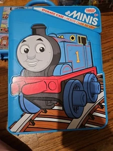 Thomas the Train Friends Mini Blue Storage Case Holds 50+ Mini Trains 7 Included - Picture 1 of 5