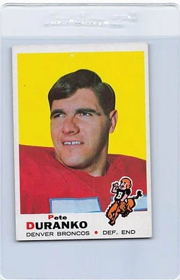 1969 Topps #182 Pete Duranko Broncos NM *DA-E236 - Image 1 of 2