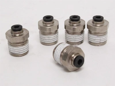 226035 New-No Box; Legris 31755314 Lot-5 Brass Connectors; 1/8"PTC x 1/4NPT - Image 1 of 4