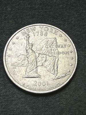2001 New York -P 25C 50 States Quarter - Image 1 of 2